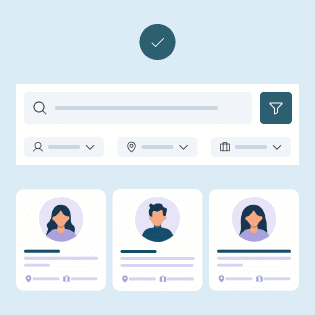 Employer discovery dashboard illustration